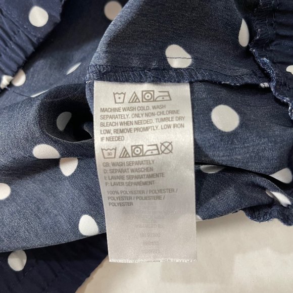 Susan Graver Women's M Navy Blue Polka Dot Bomber Jacket - Picture 5 of 8